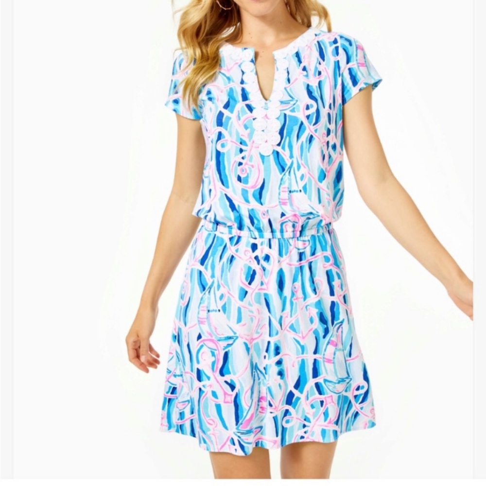 Lilly Pulitzer Reble Short Sleeve Skort Romper